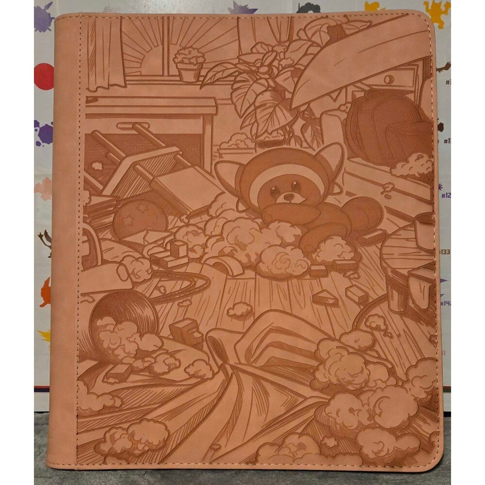 Stufful Dusty Pink Top Loader Pokemon Binder 252 Cards